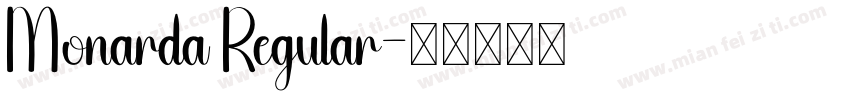 Monarda Regular字体转换